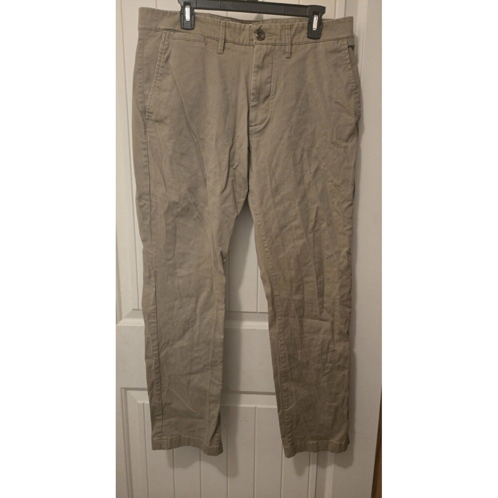 Goodfellow & Co Slim Hennepin Tech Tan Khaki Chino Pants Mens Sz Actual 34x29